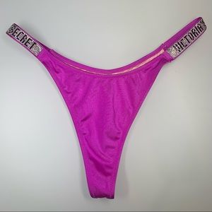VS shine strap thong swim bottom